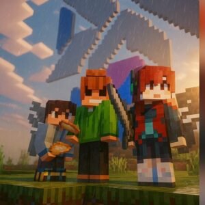Banner de Propaganda BEDROCK Minecraft 12 Meses