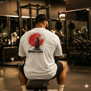 Camiseta SAMURAI PREMIUM XTREME GAMING BRANCA OVERSIZED